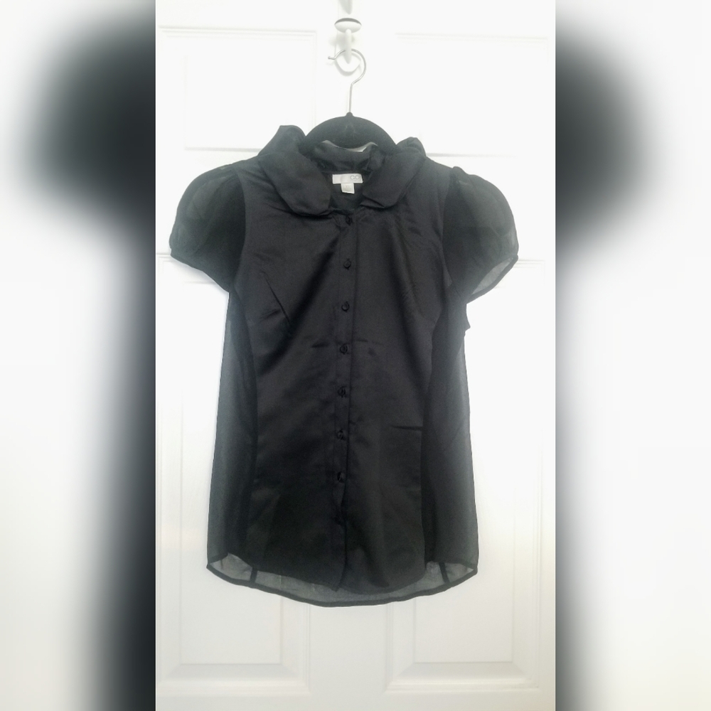 GO International Mesh Puff Sleeves & Puff Collars